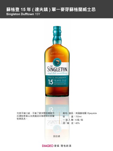 蘇格登15年(達夫鎮)單一麥芽蘇格蘭威士忌