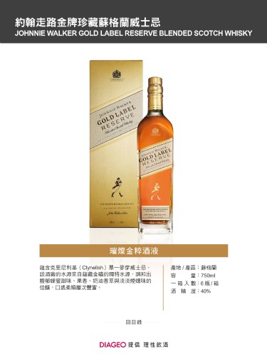 約翰走路金牌珍藏蘇格蘭威士忌